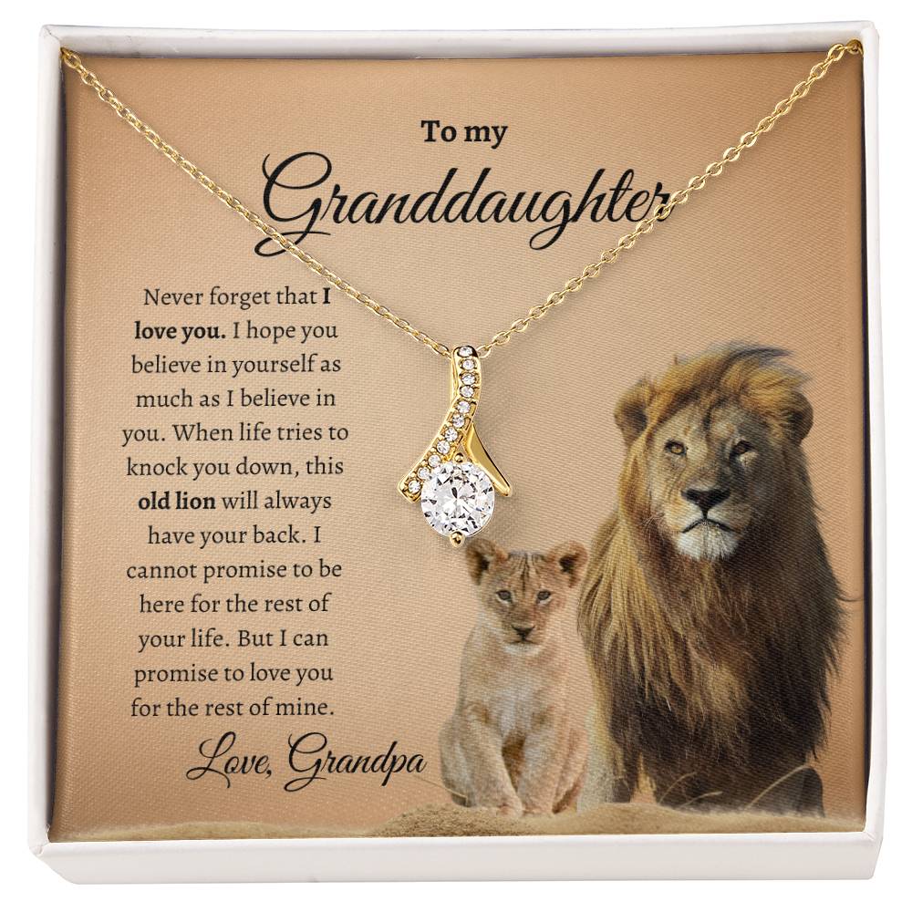 To My Granddaughter (Alluring Beauty Necklace)