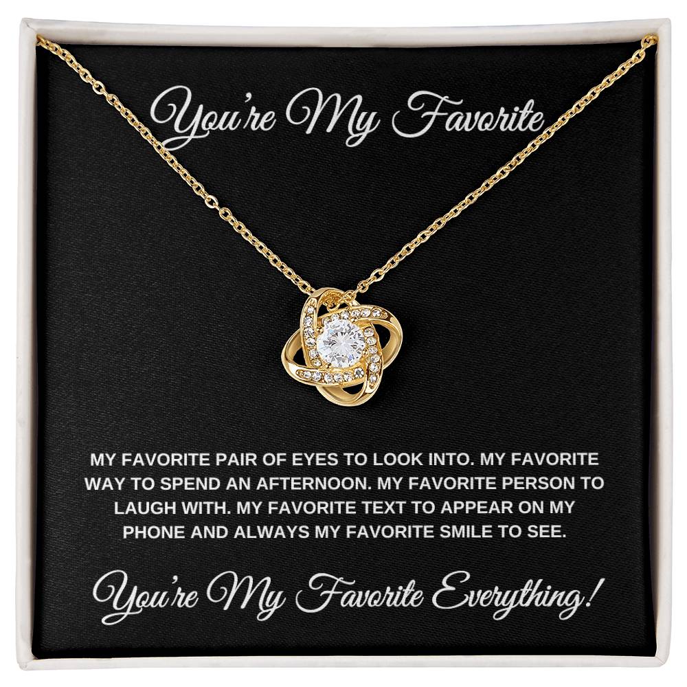 You're my Favorite (Black Card) Love Knot