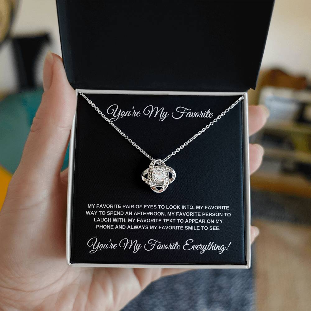 You're my Favorite (Black Card) Love Knot