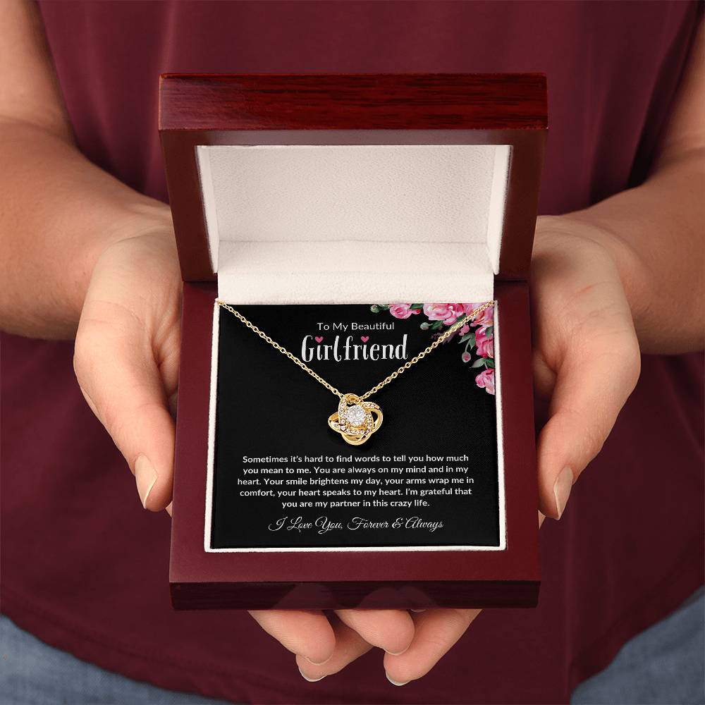 To My Beautiful Girlfriend (Love Knot Necklace)