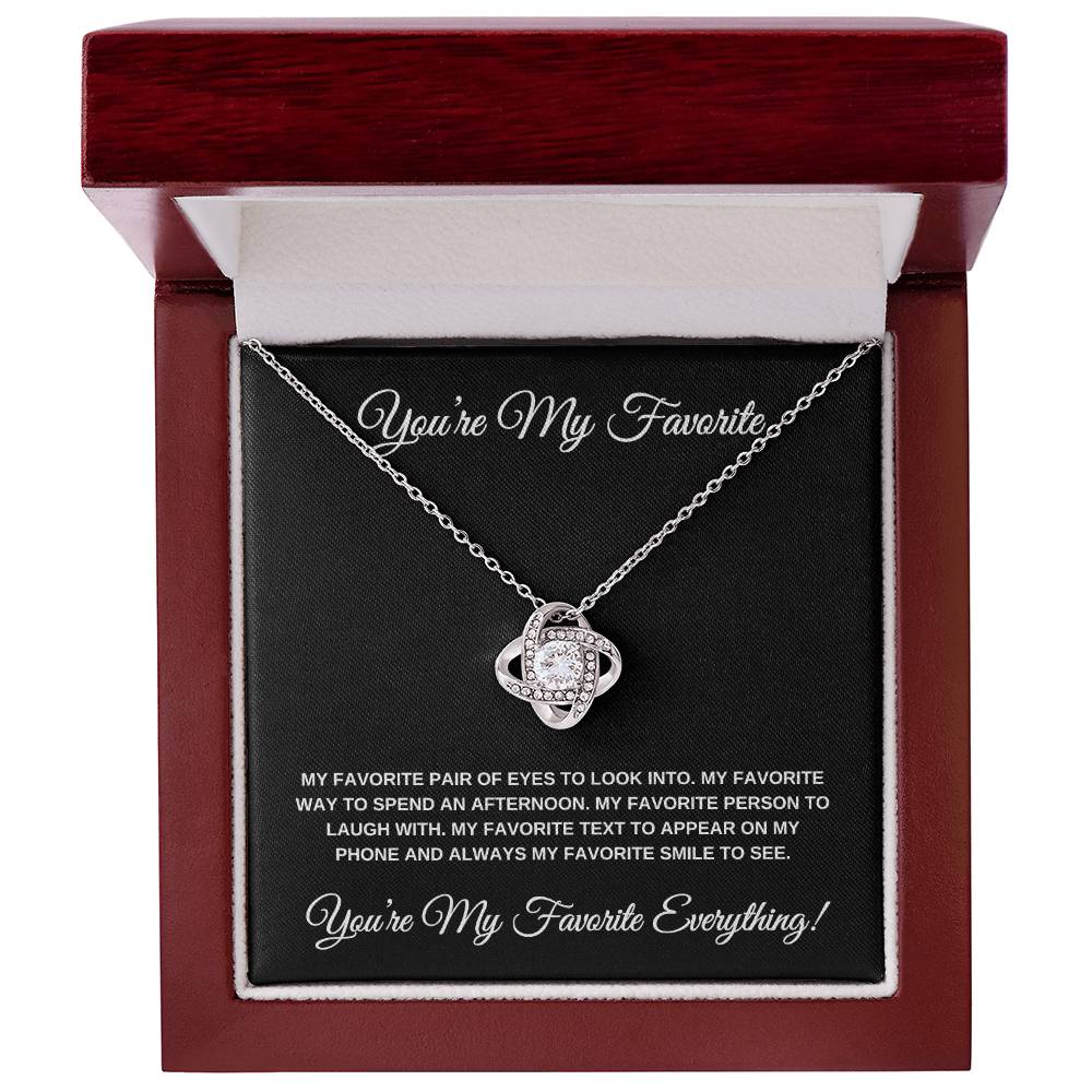 You're my Favorite (Black Card) Love Knot