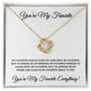 You're my Favorite (White Card ) Love Knot