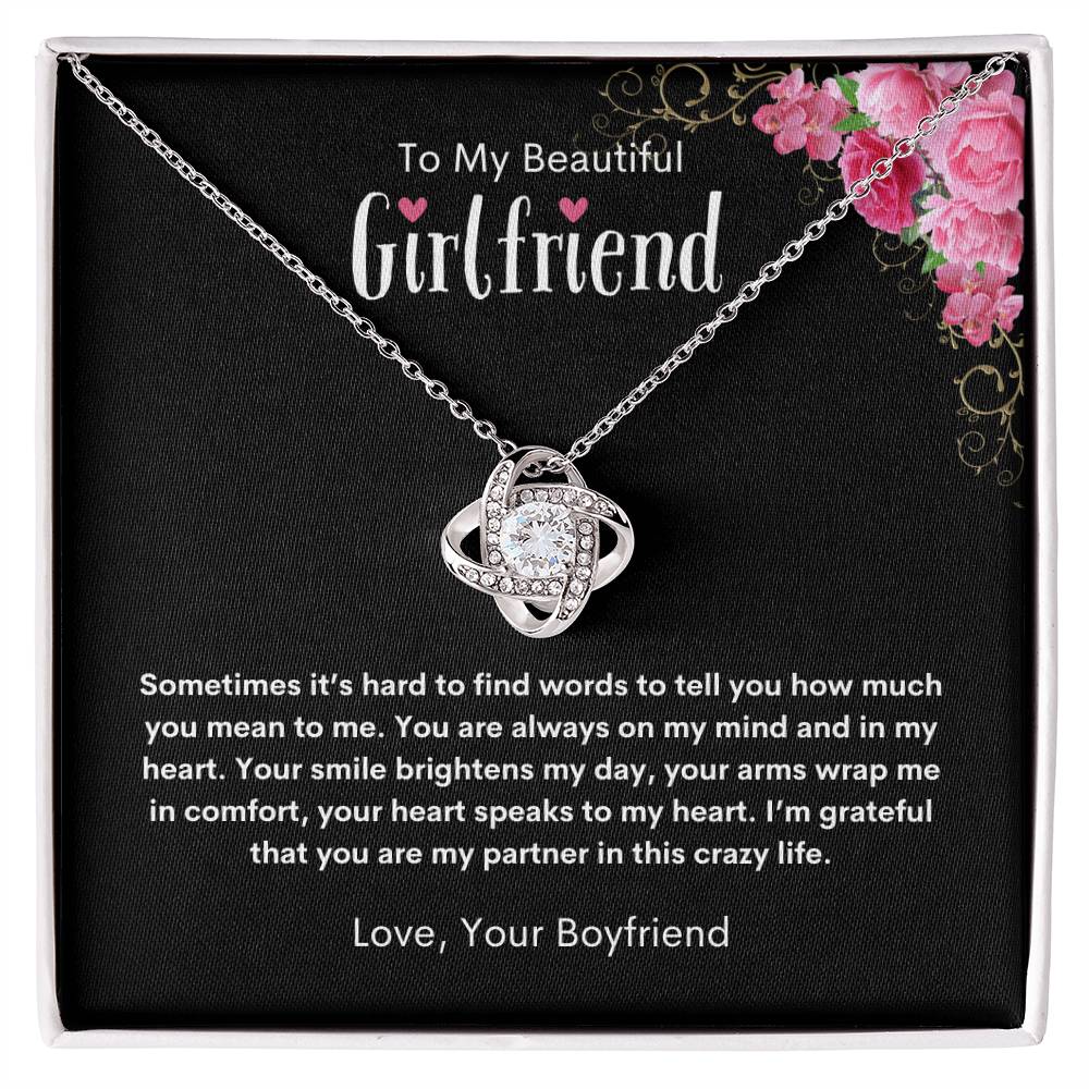 To My Girlfriend (Love Knot Pendant)