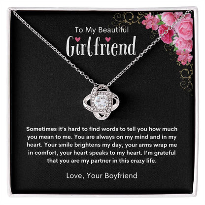 To My Girlfriend (Love Knot Pendant)