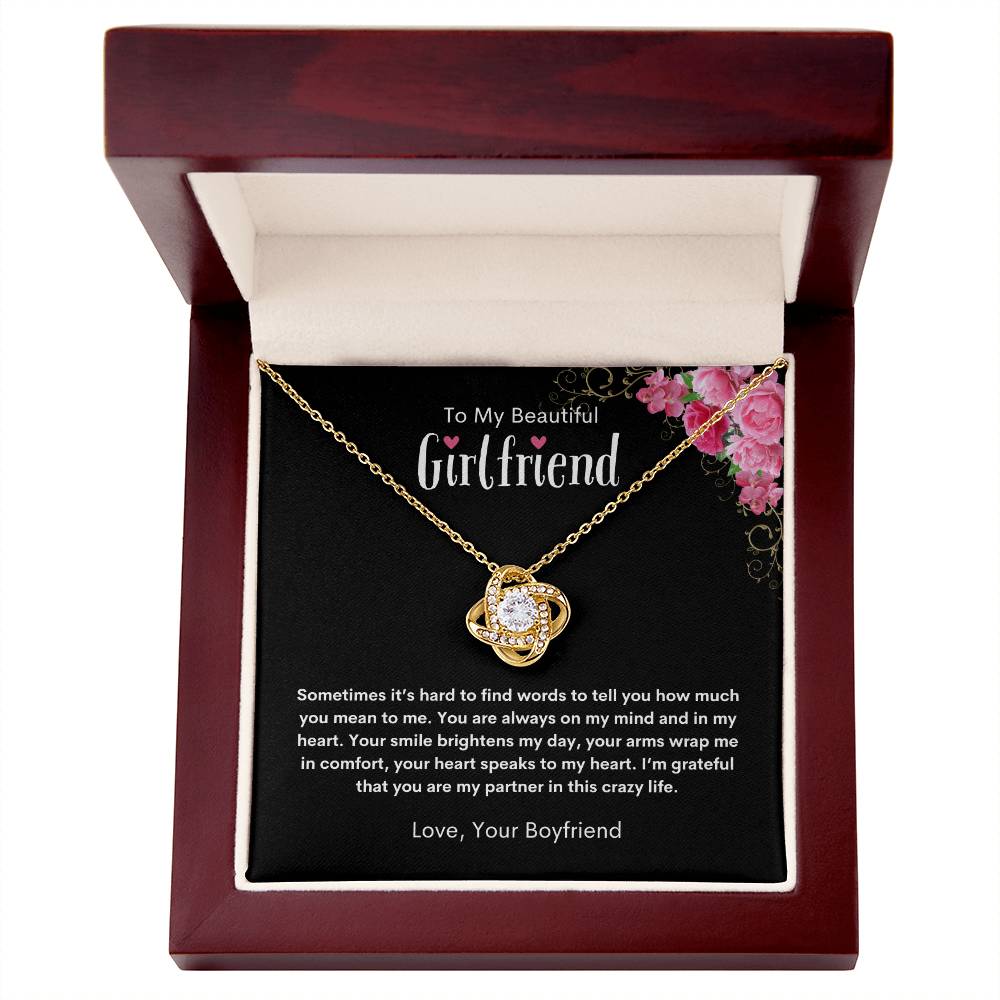To My Girlfriend (Love Knot Pendant)