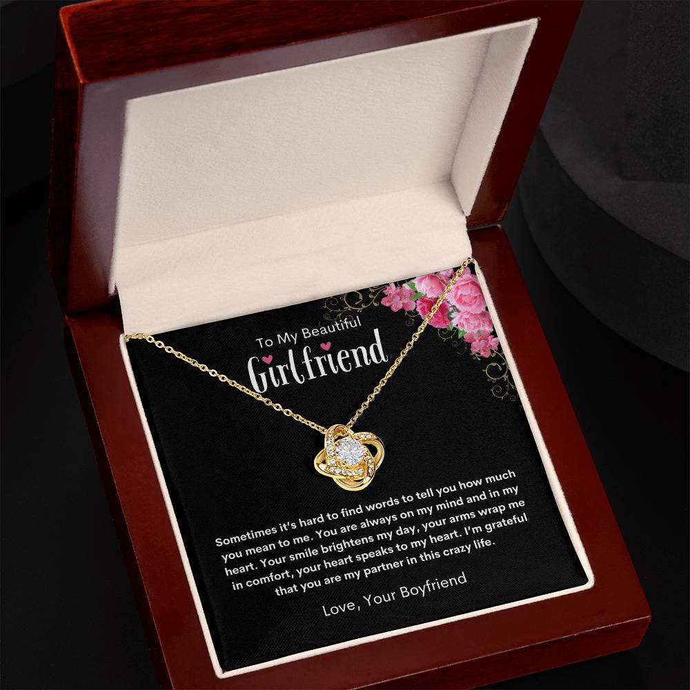 To My Girlfriend (Love Knot Pendant)