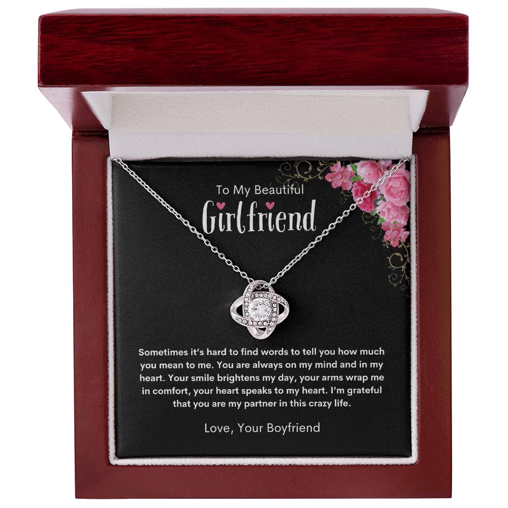 To My Girlfriend (Love Knot Pendant)