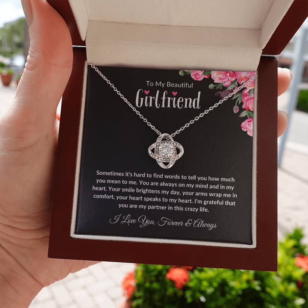 To My Beautiful Girlfriend (Love Knot Necklace)