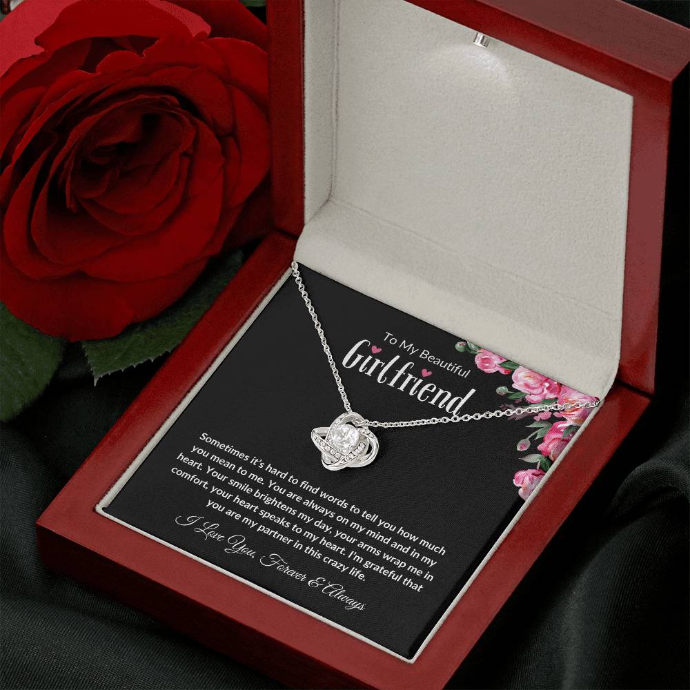 To My Beautiful Girlfriend (Love Knot Necklace)