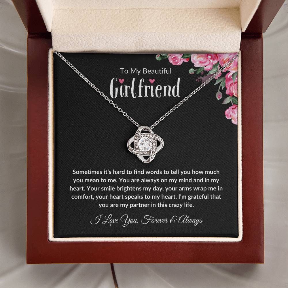 To My Beautiful Girlfriend (Love Knot Necklace)