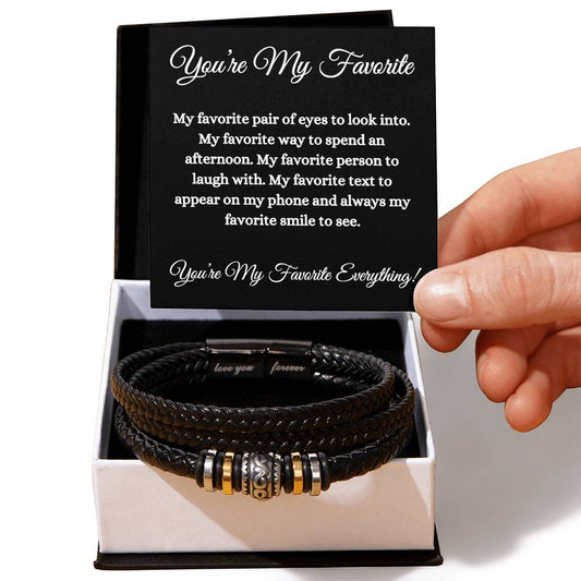 You're my Favorite (Black Card) Love Bracelet