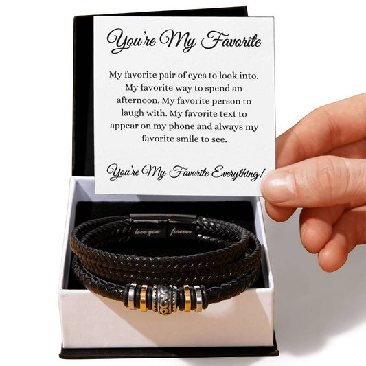 You're my Favorite (White Card) Love Bracelet