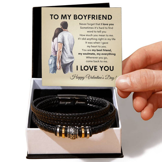 To My Boyfriend: Love You Forever Bracelet