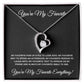 You're my Favorite (Black Card) Heart Pendant