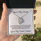 You're My Favorite Everything (White Card) Heart Pendant