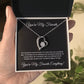 You're my Favorite (Black Card) Heart Pendant