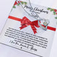 Merry Christmas to my lovely sister (White Card) Heart Pendant