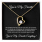 You're my Favorite (Black Card) Heart Pendant