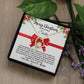 Merry Christmas to my lovely sister (White Card) Heart Pendant