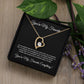You're my Favorite (Black Card) Heart Pendant
